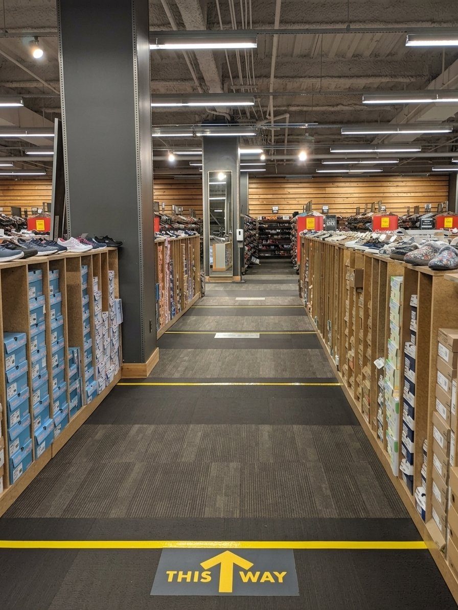 DSW interior detail, Washington, DC